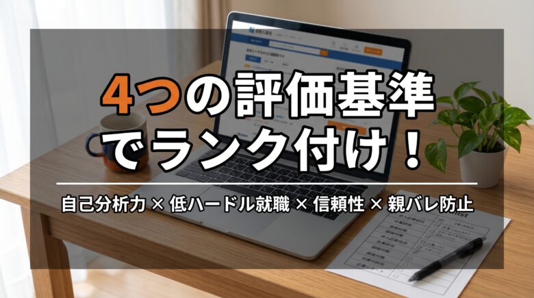 「転職サービス」4つの評価基準でランク付け